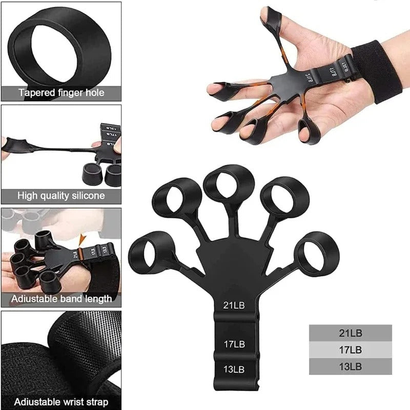 Silicone Gripster: Hand Strengthener & Finger Stretcher