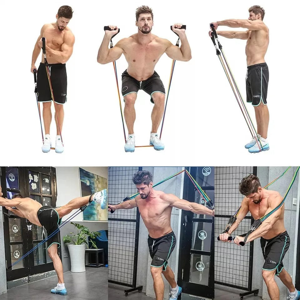 Portable 150LBS Bodybuilding Resistance Bands