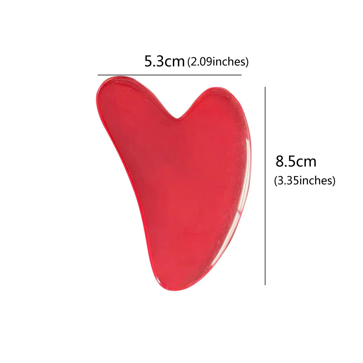 Heart Resin Gua Sha Massage Board for Face, Neck, and Body Care