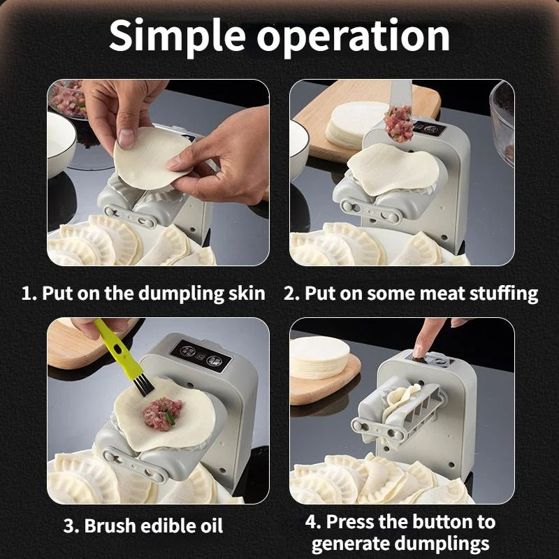 Electric Dumpling Maker: USB Rechargeable for Effortless Kitchen Dumplings.